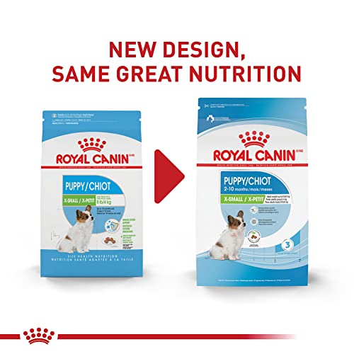 Royal Canin Size Health X-Small Breed Dry Puppy Food Supports Brain Development and Immune Support 3 lb Bag  
Royal Cani