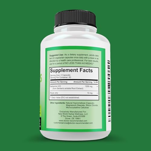 Doctor Recommended Berberine Plus 1200mg Supplements for Better Digestive Health
| Berberine Plus 1200mg 120 Veggie Cap