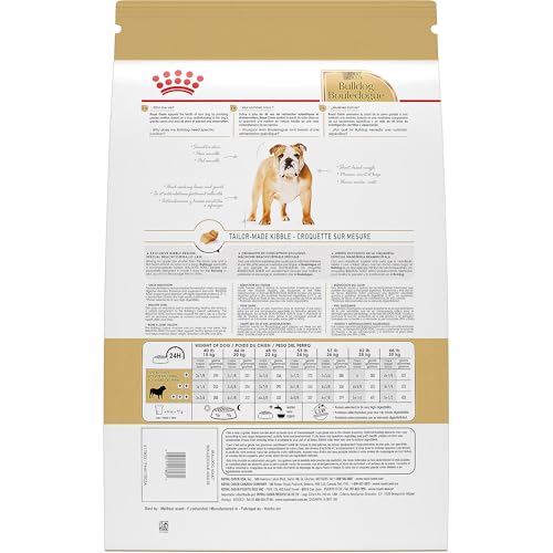 Royal Canin Bulldog Adult Dry Dog Food for Large Breed Dogs, Optimal Nutrition for Flat-Faced Pups, 30 lb Bag
| Royal C