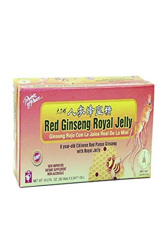 Prince of Peace Red Ginseng Royal Jelly for Men and Women, Stress Relief and Immune Boost, 30 Count
