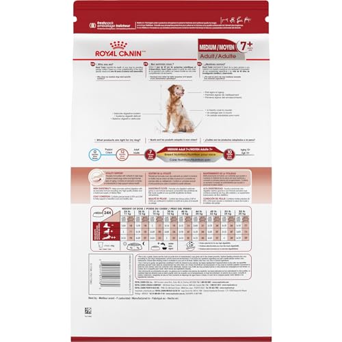 Royal Canin Size Health Nutrition Medium Adult Dry Dog Food for 7+ Pounds, Best for Active Medium Dogs at Home and Durin