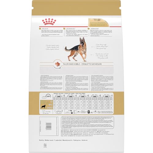 Royal Canin German Shepherd Adult Dry Dog Food - High Nutrition for Large Breed Puppies, 30 lb Bag, Dietary Support for