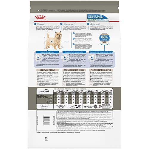 Royal Canin Small Weight Care Adult Dry Dog Food for Small Breeds | Weight Management | Seniors | Easy Digestion | |5 lb
