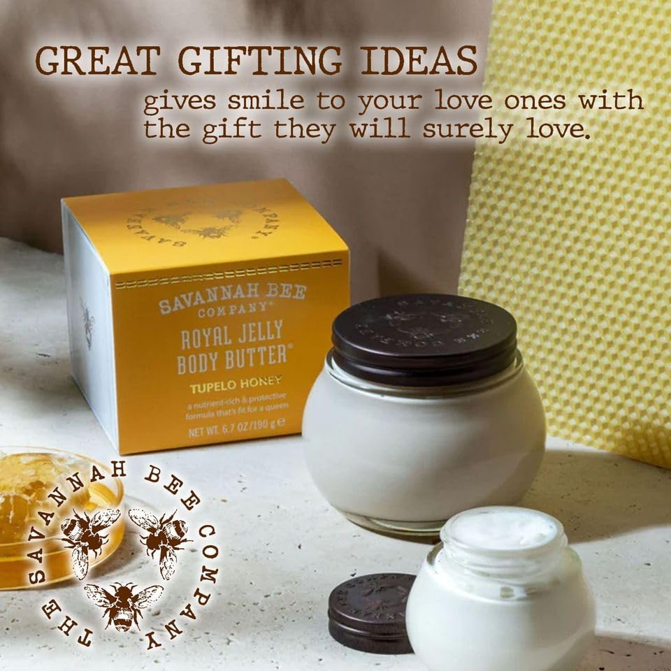 Savannah Bee Company Royal Jelly Deep Hydrating Body Butter for Dry Skin
| Savannah Bee Company Royal Jelly Body Butter