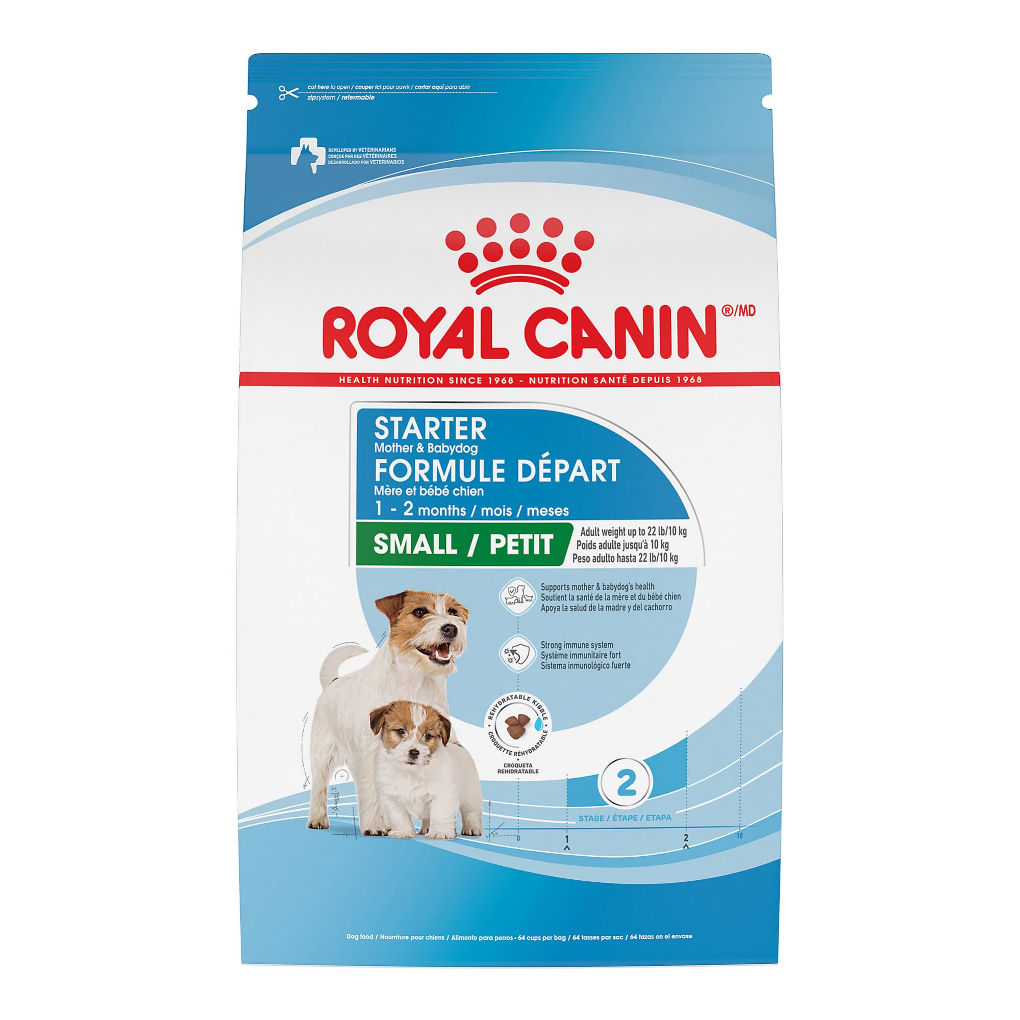 Royal Canin Small Breed Size Health Nutrition Dry Dog Food for Starter Mother & Baby Dogs, |5 lb Bag