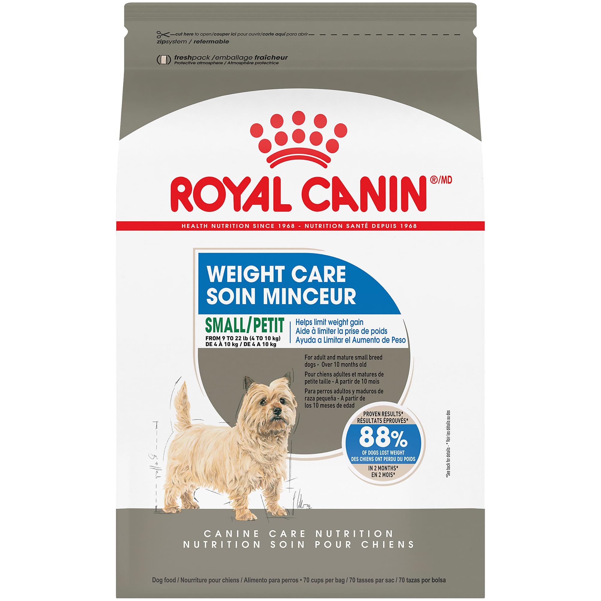 Royal Canin Small Weight Care Adult Dry Dog Food for Small Breeds | Weight Management | Seniors | Easy Digestion | |5 lb