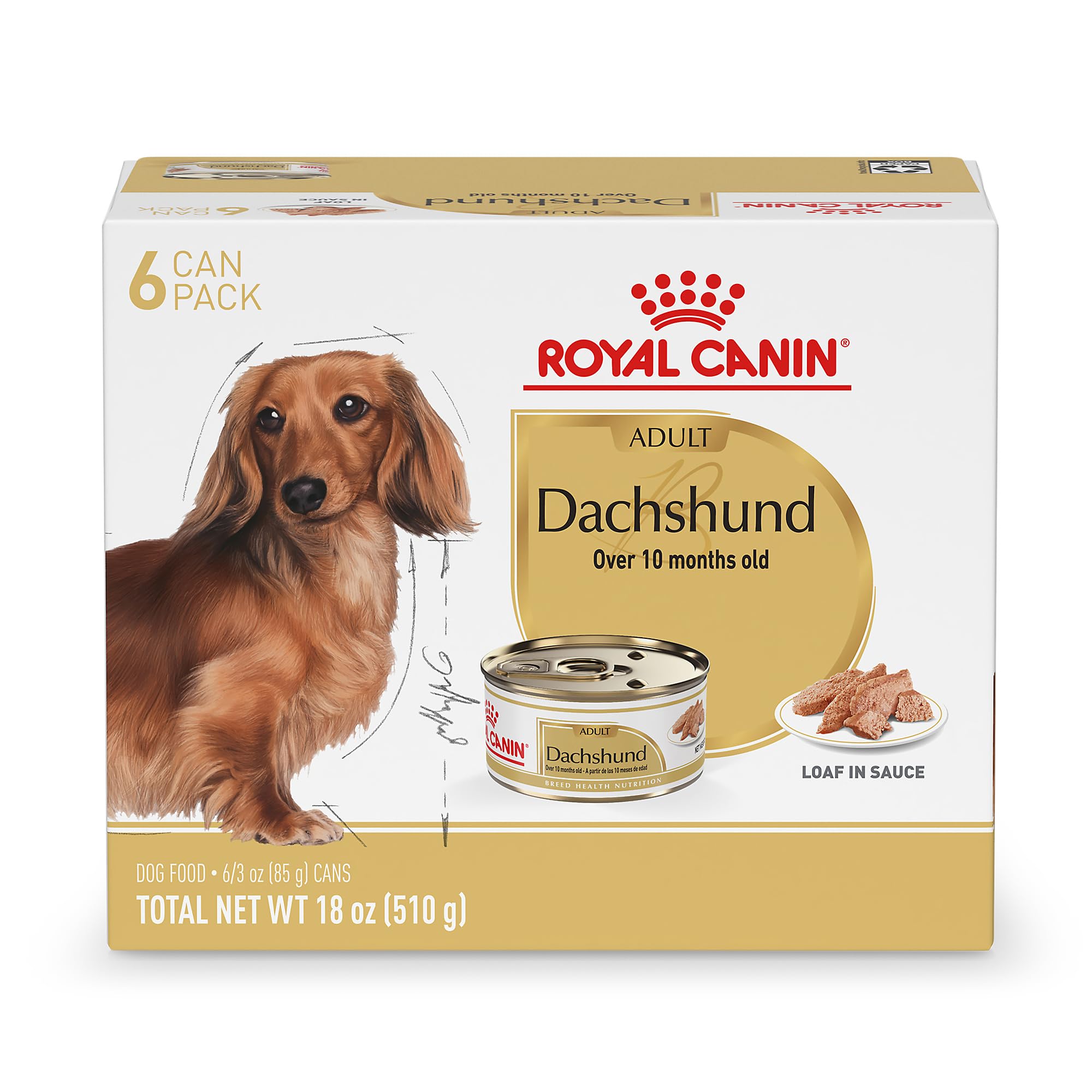 Royal Canin Dachshund Adult Breed Specific Wet Dog Food - Premium Taste, Easy Digestion for Small Breeds, Vacuum Sealed